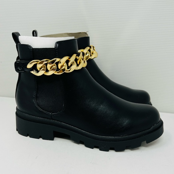Steve Madden Other - STEVE MADDEN*Black Booties w/Chain ‘Jamuletc’**US 5 $75